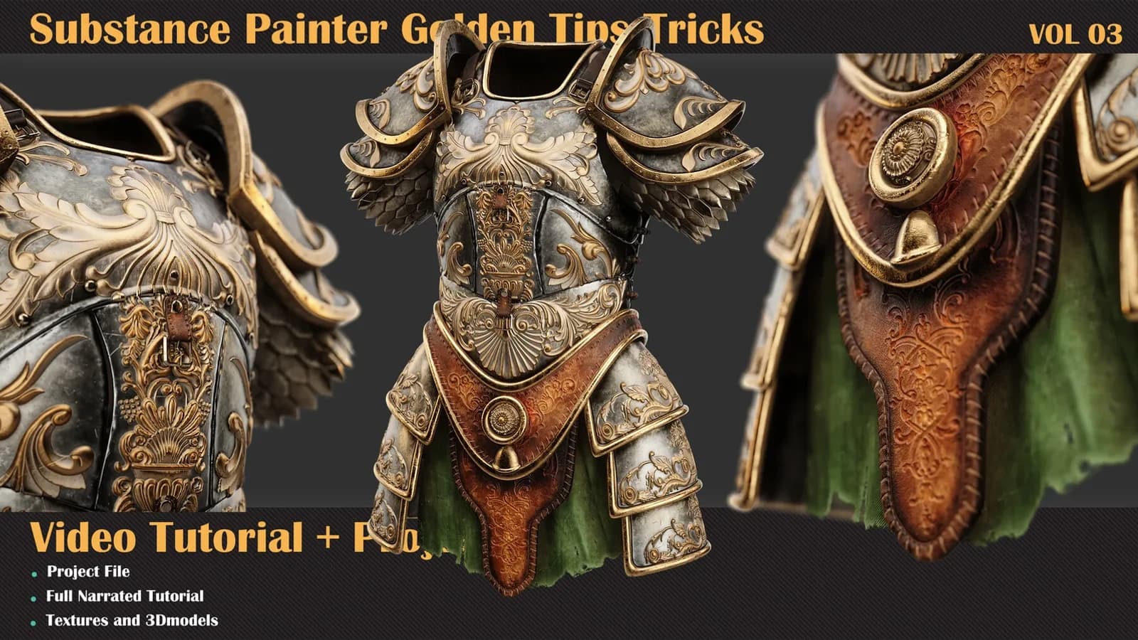 Substance Painter Golden Tips Tricks Tutorial+Project File — VOL 03 — preview 3