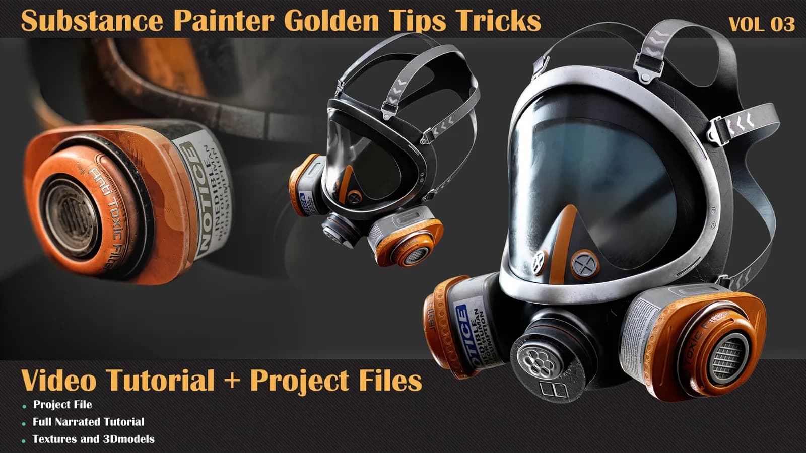 Substance Painter Golden Tips Tricks Tutorial+Project File — VOL 03 — preview 4