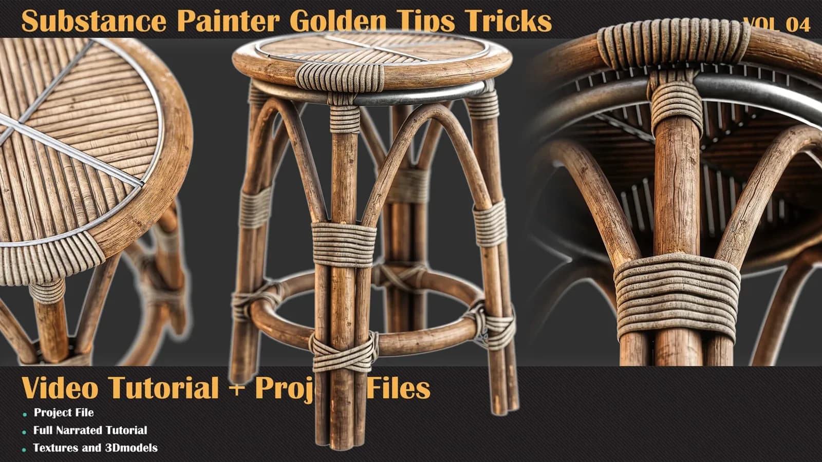 Substance Painter Golden Tips Tricks Tutorial+Project File — VOL 04 — preview 3