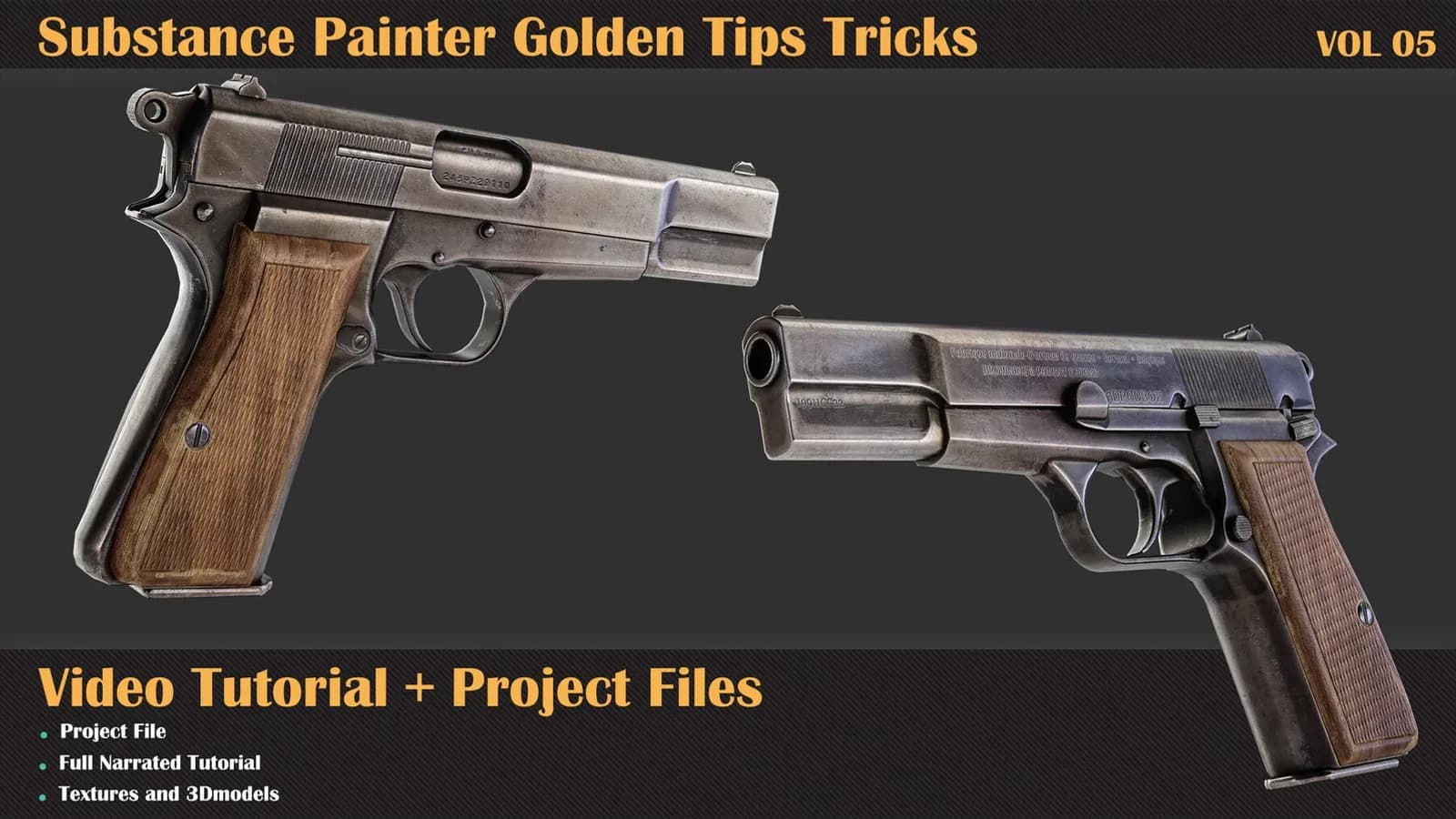 Substance Painter Golden Tips Tricks Tutorial+Project File — VOL 05 — preview 2