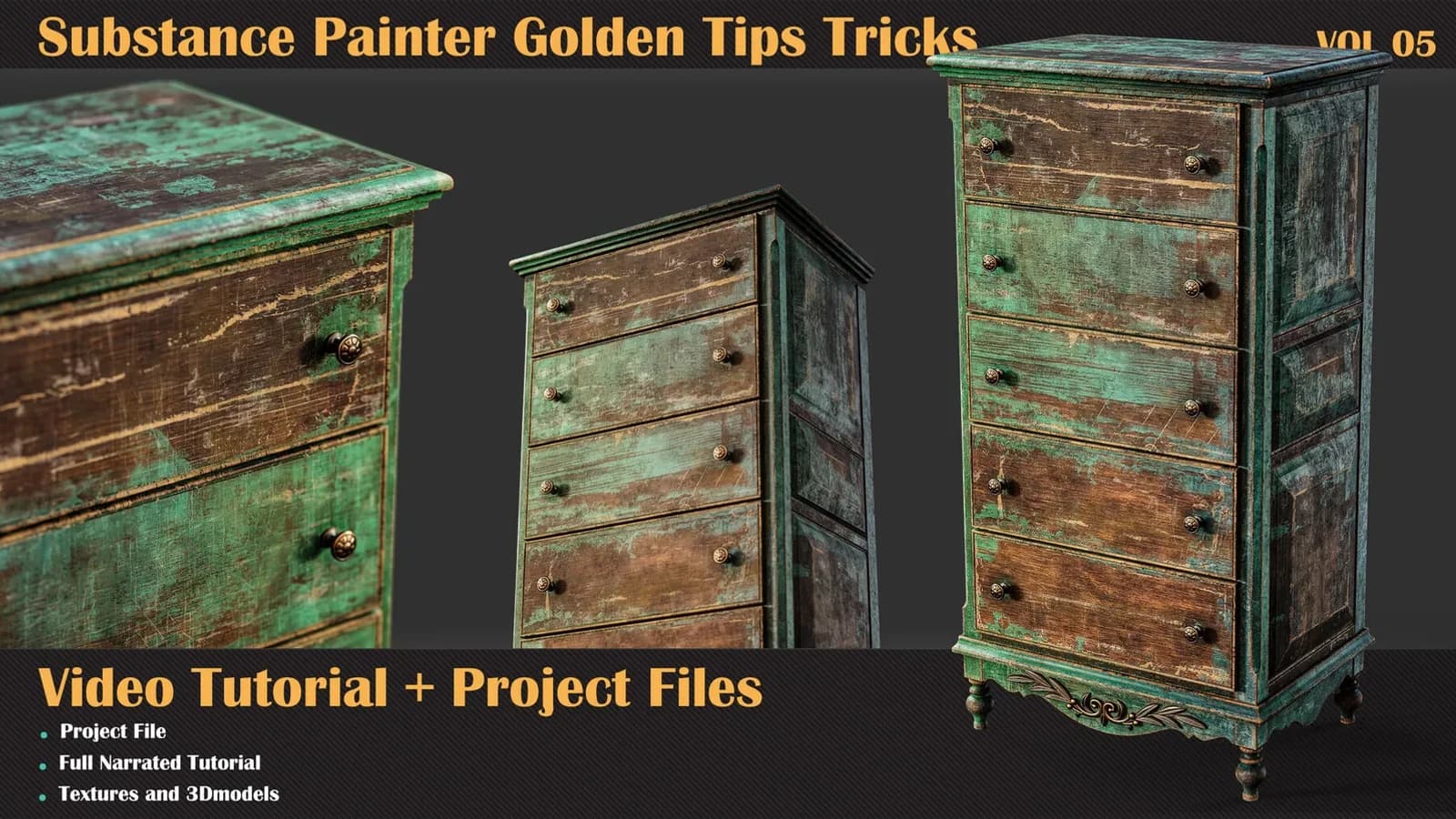 Substance Painter Golden Tips Tricks Tutorial+Project File — VOL 05 — preview 3