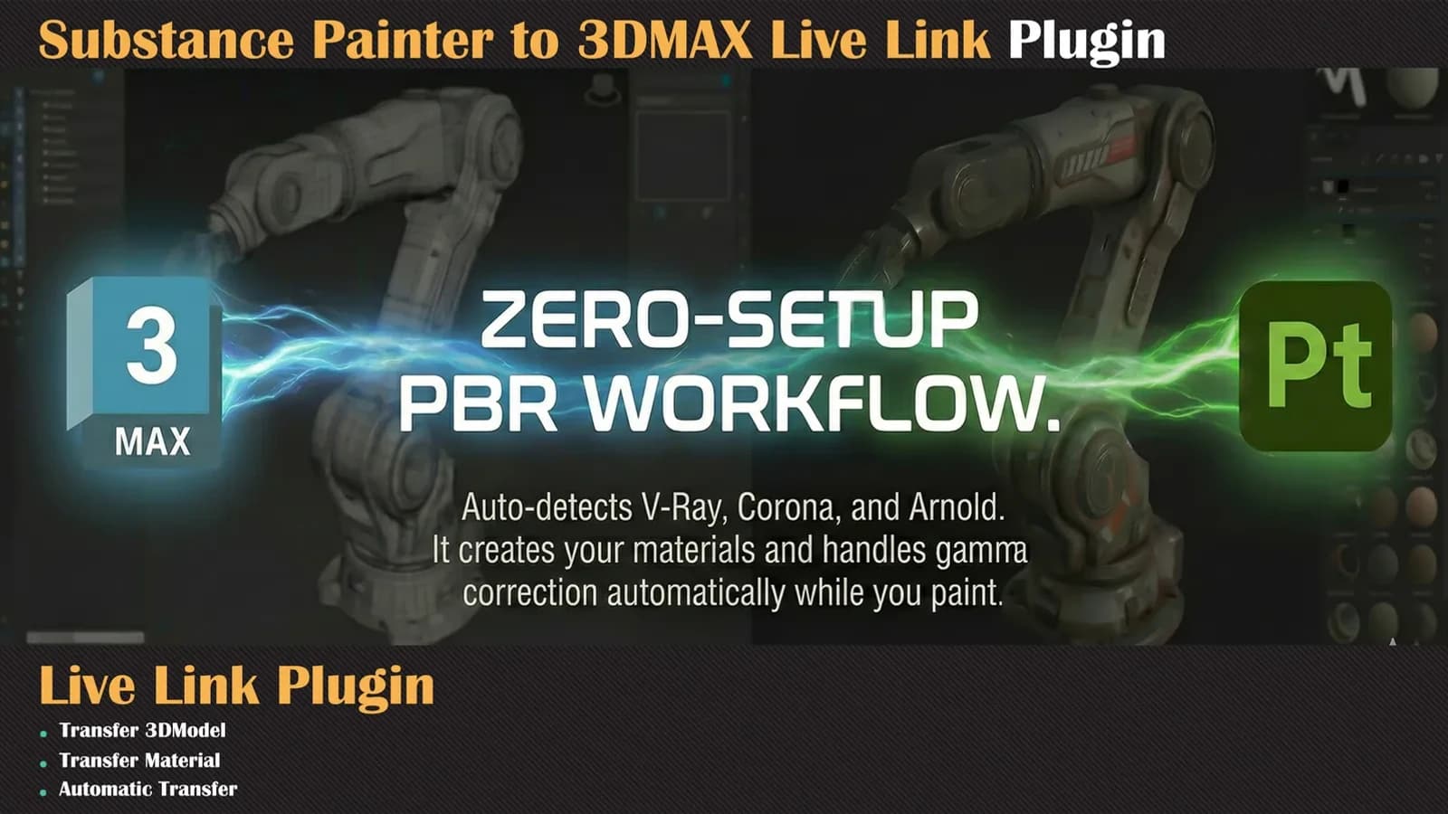 Substance Painter to 3ds Max Live Link Plugin — preview 3