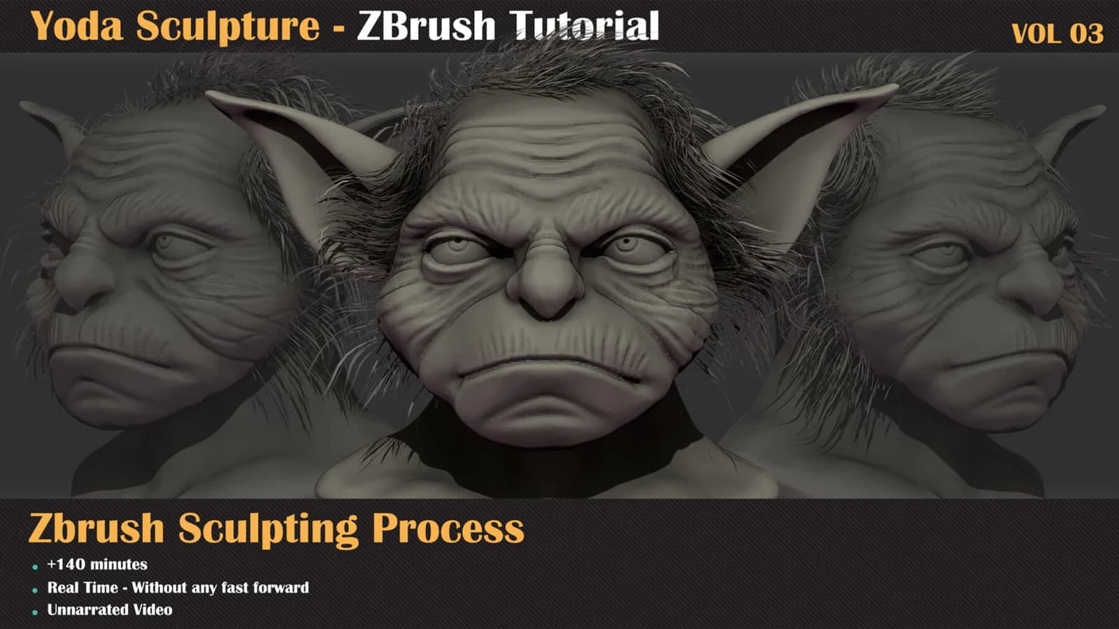 Yoda - ZBrush Sculpture Series — VOL 03 — preview 3