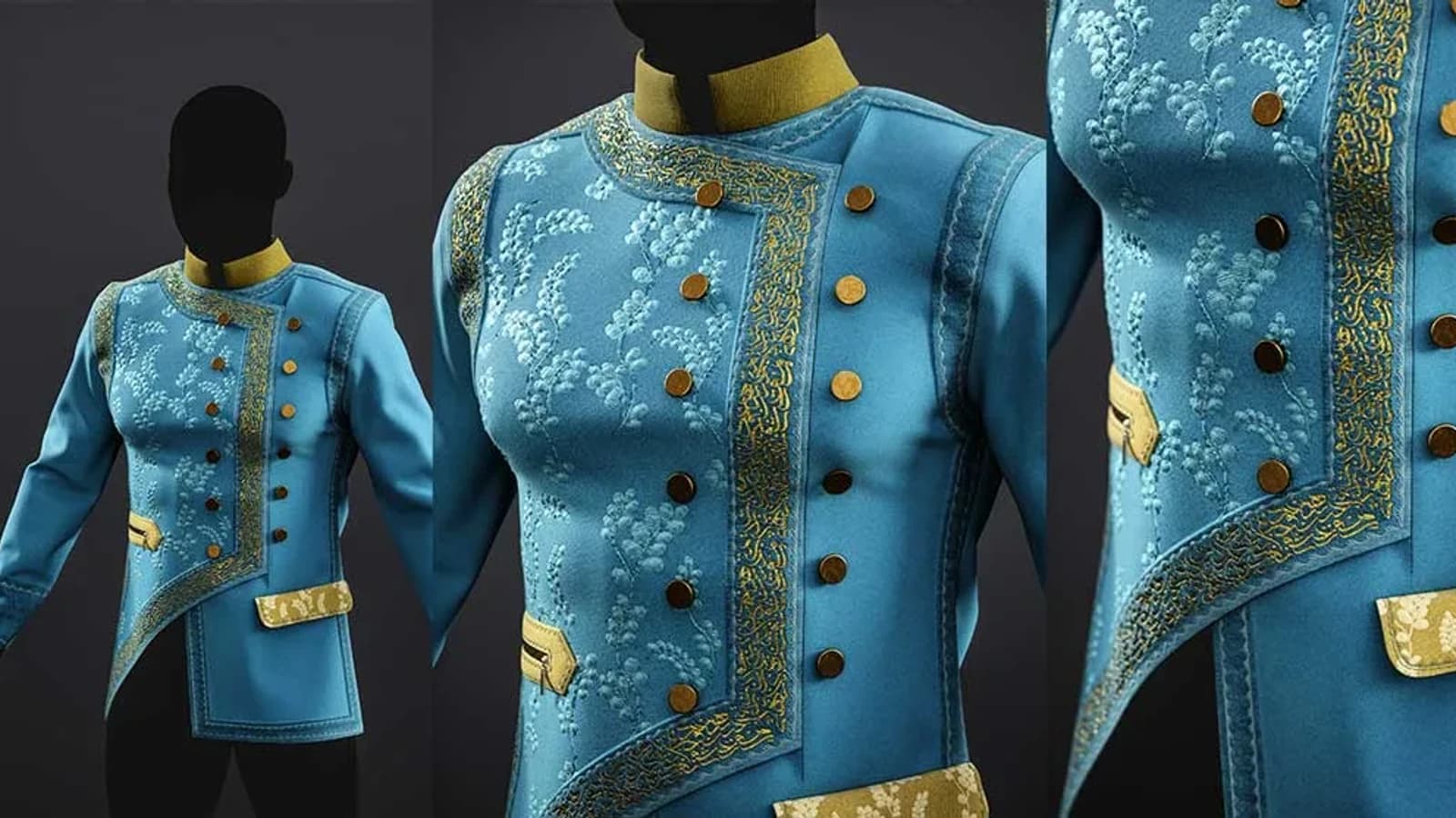 Student work from Cloth & Outfit Texturing Masterclass