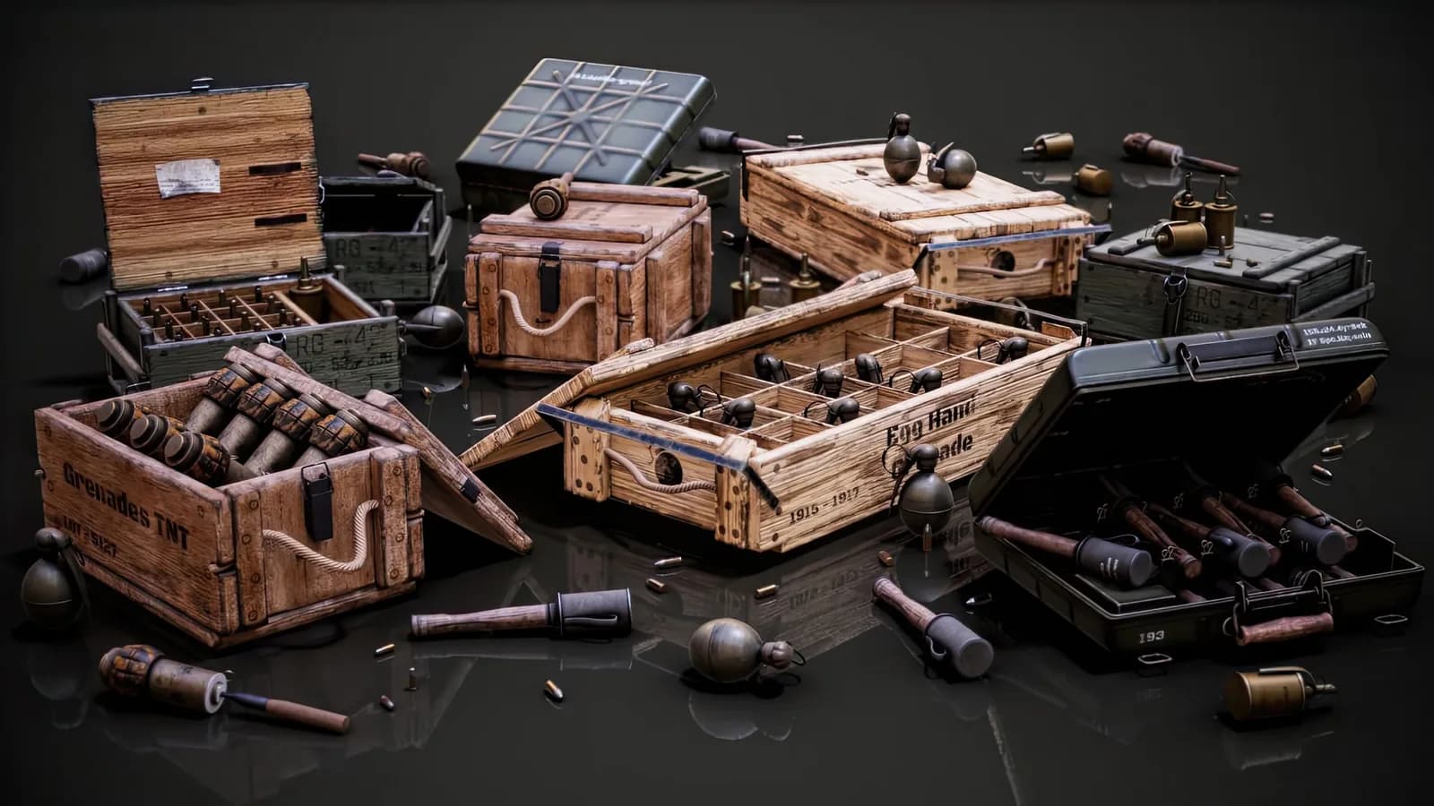 Student work from Substance Painter Master Course