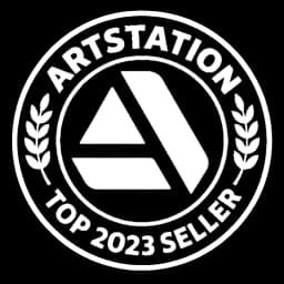 ArtStation Marketplace badge 2023
