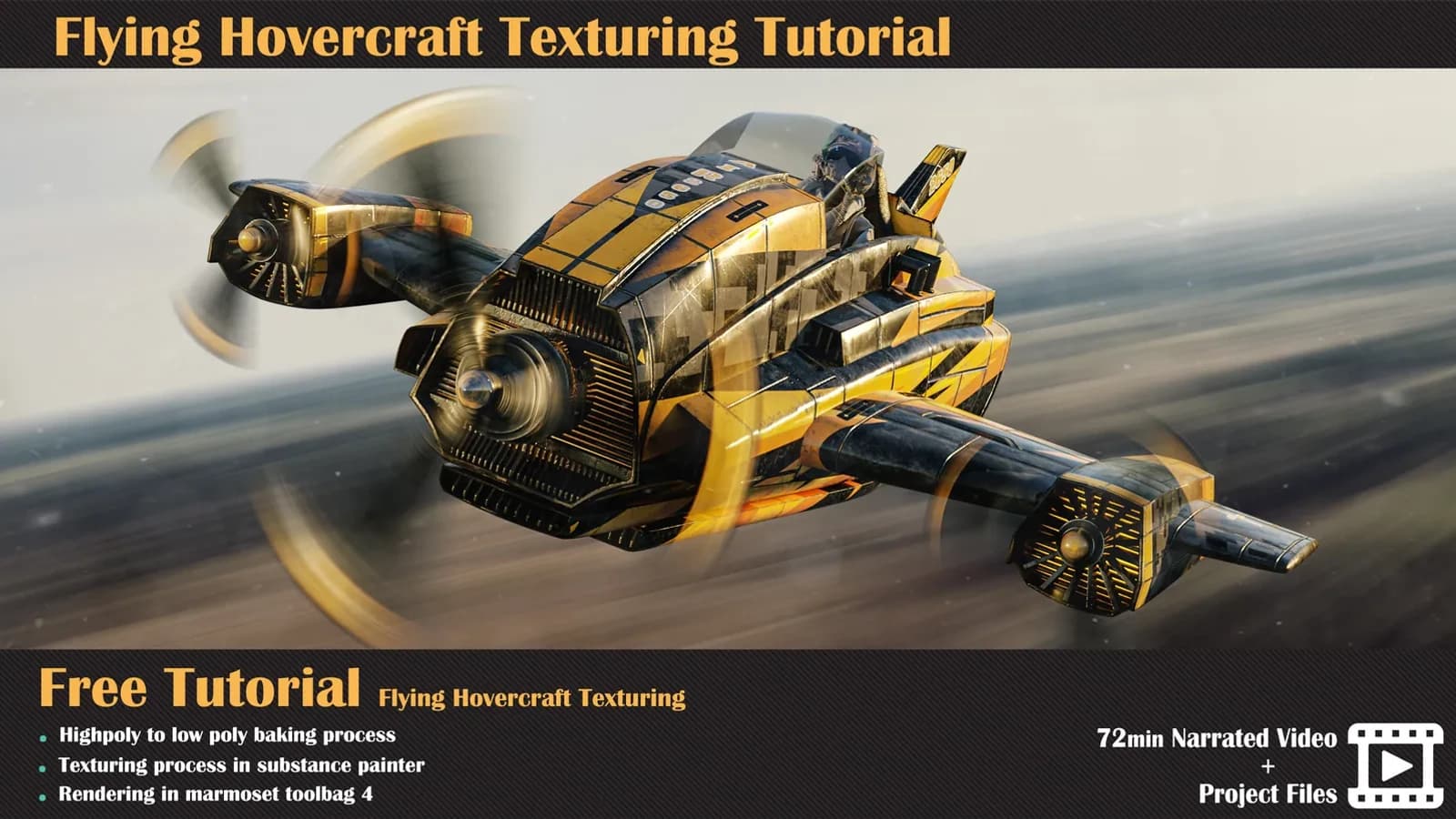 Free Tutorial - Flying Hovercraft Texturing