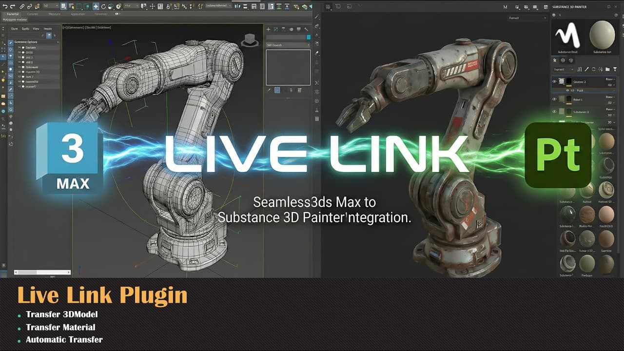 Substance Painter to 3DMAX Live Link Plugin