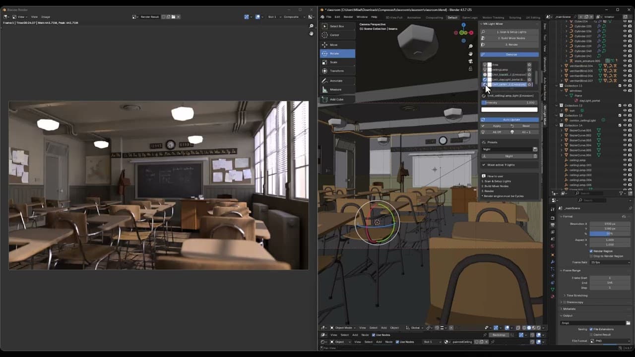 Blender Light Mixer