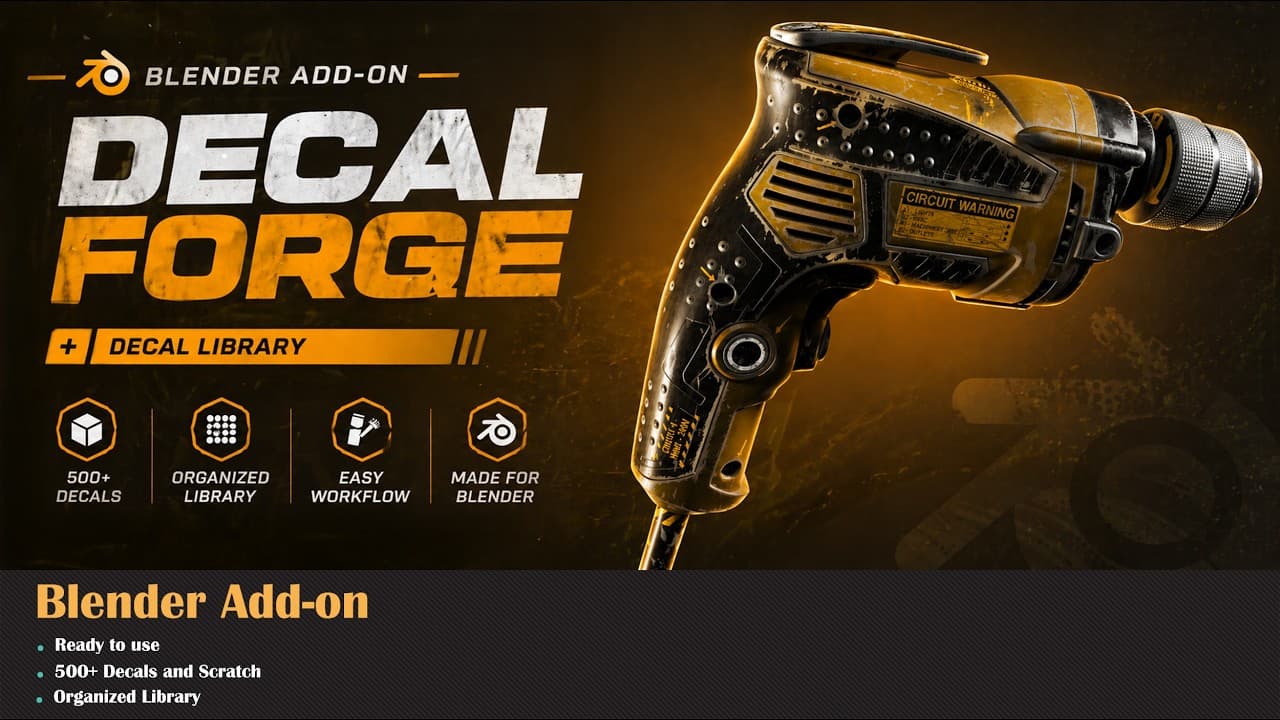 Decal Forge Blender Add-on + Library